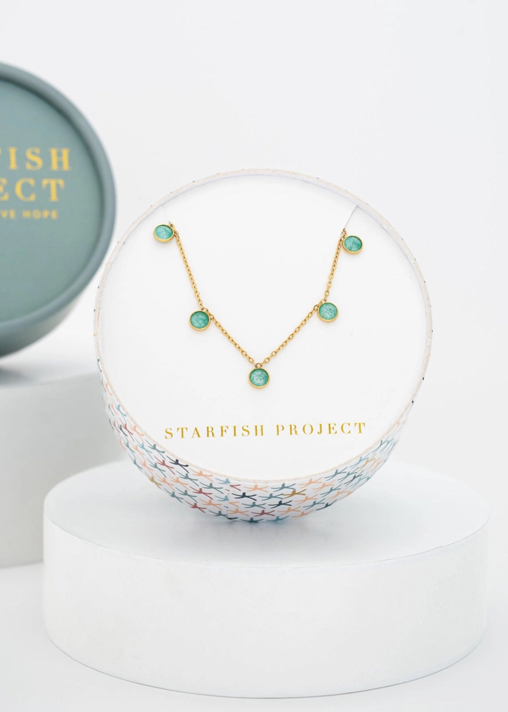 Starfish Project Guiding Lights Necklace - Gold and Mint