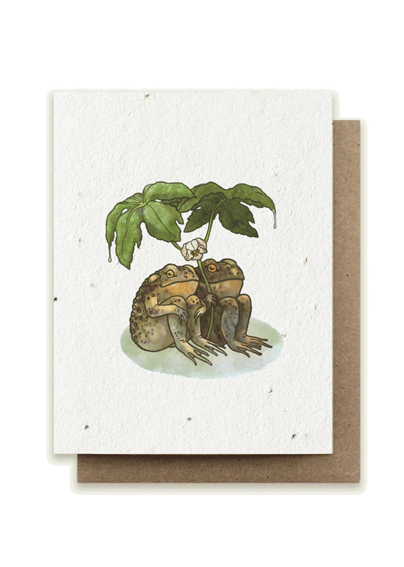 Small Victories Two Toads Together Plantable Card