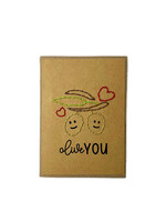 Rosie's Boutique Haiti Olive Love Handstitched Card