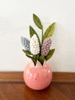 Gry and Sif Small Pearl Hyacinth Felt Flower