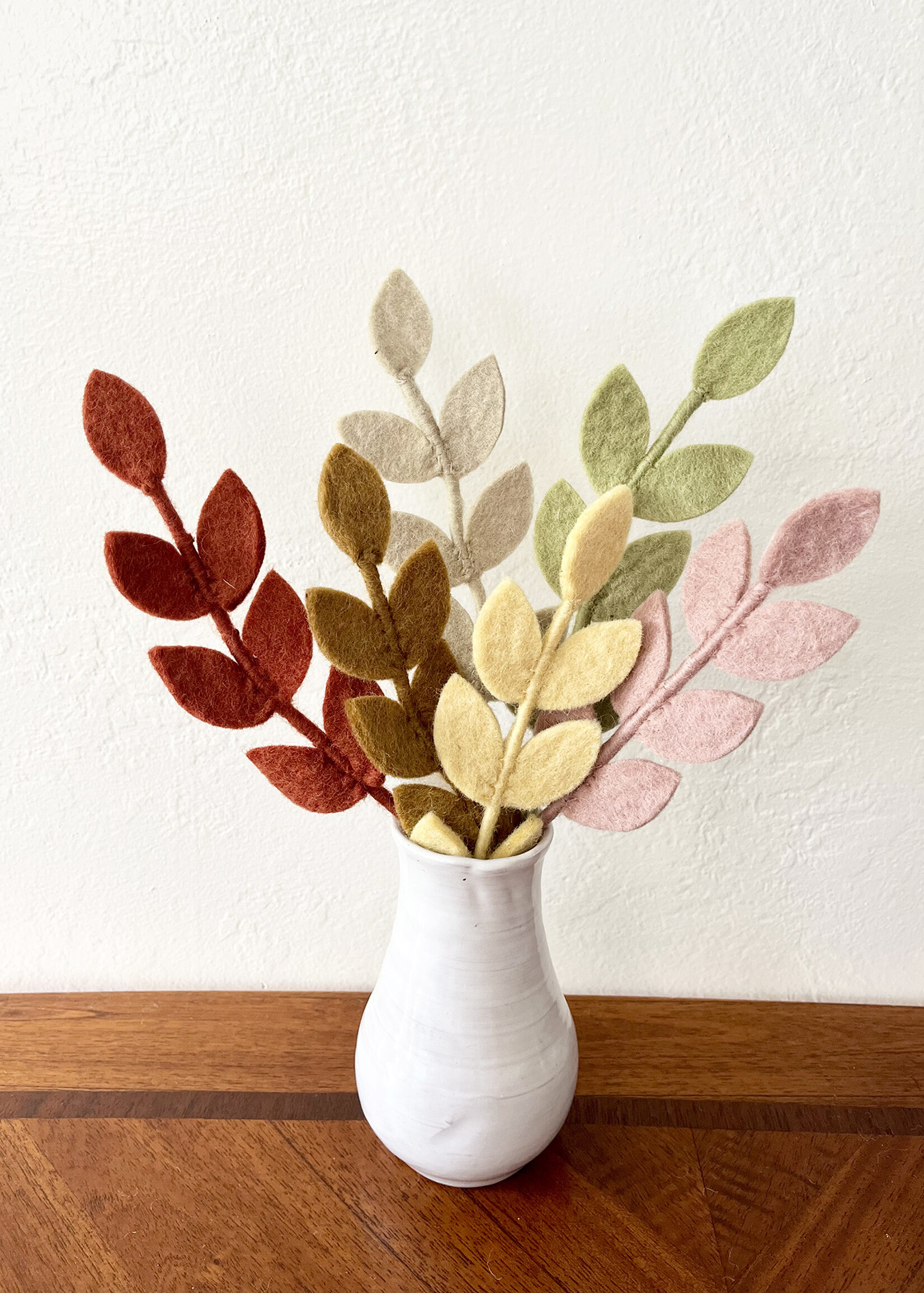 Gry and Sif Felt Leaf Branch