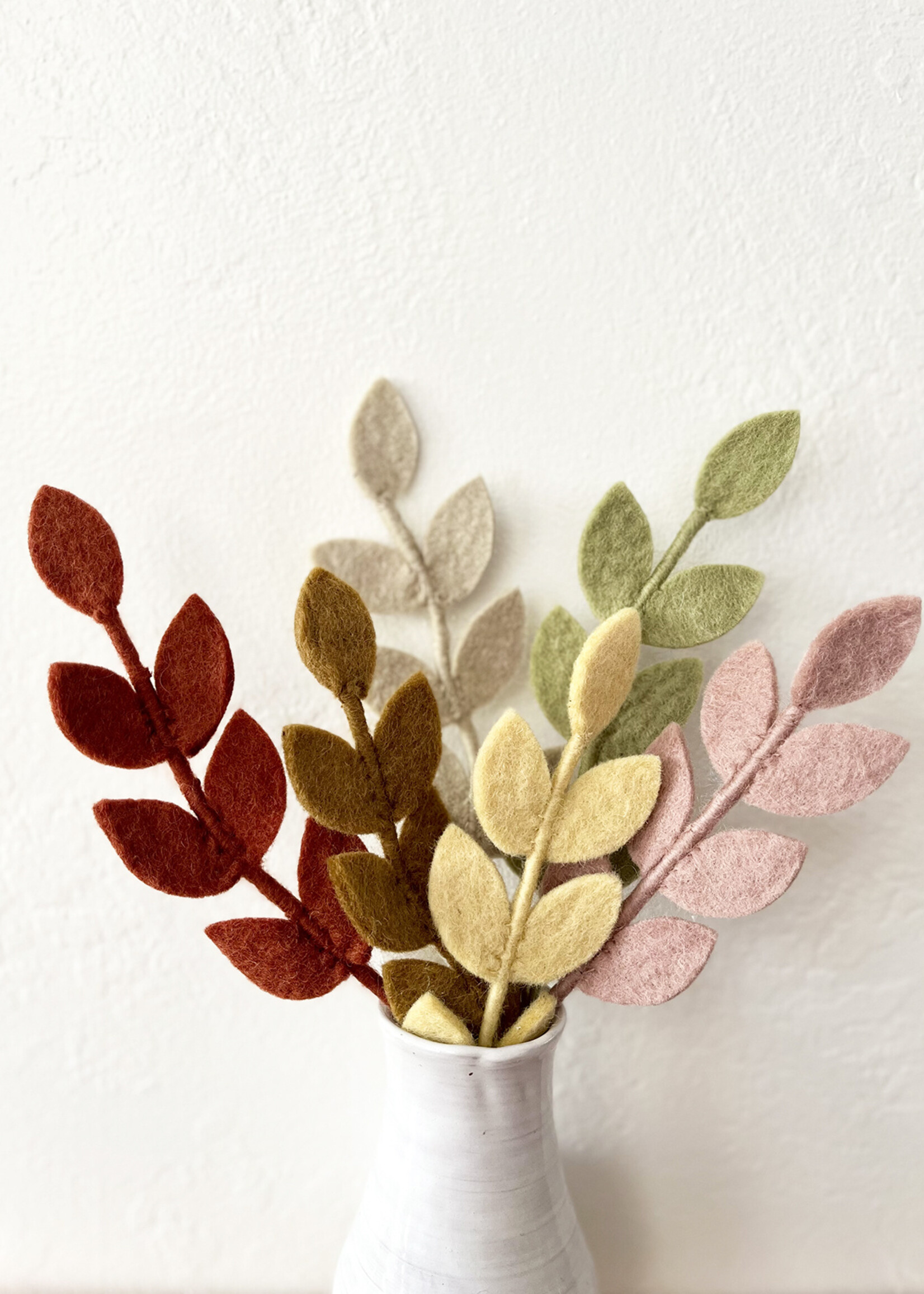 Gry and Sif Felt Leaf Branch