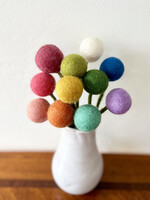 Gry and Sif Felt Flower Ball - 3cm