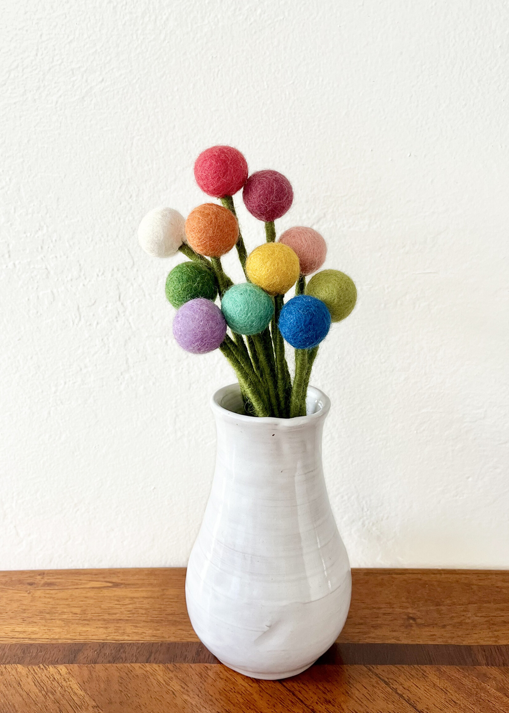 Gry and Sif Felt Flower Ball - 2cm