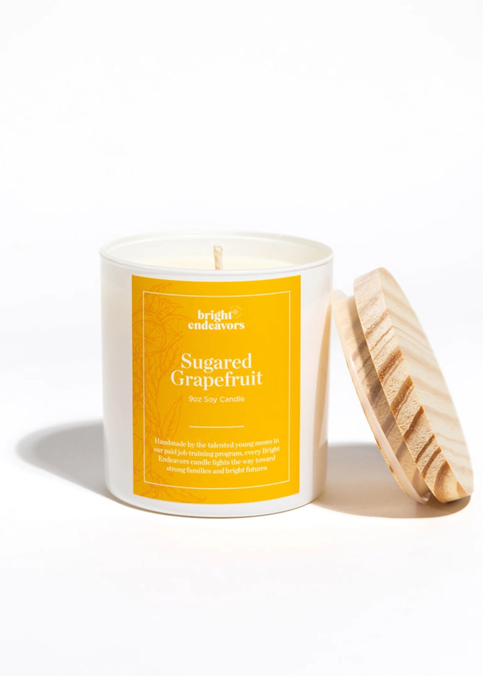 Bright Endeavors Sugared Grapefruit Soy Candle