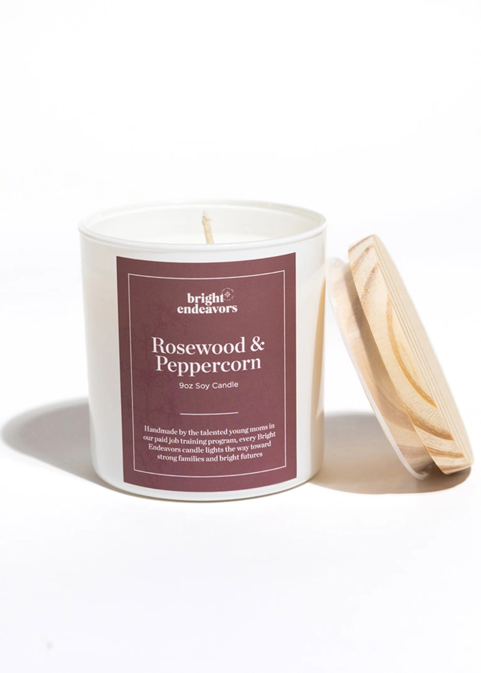Bright Endeavors Rosewood & Peppercorn Soy Candle
