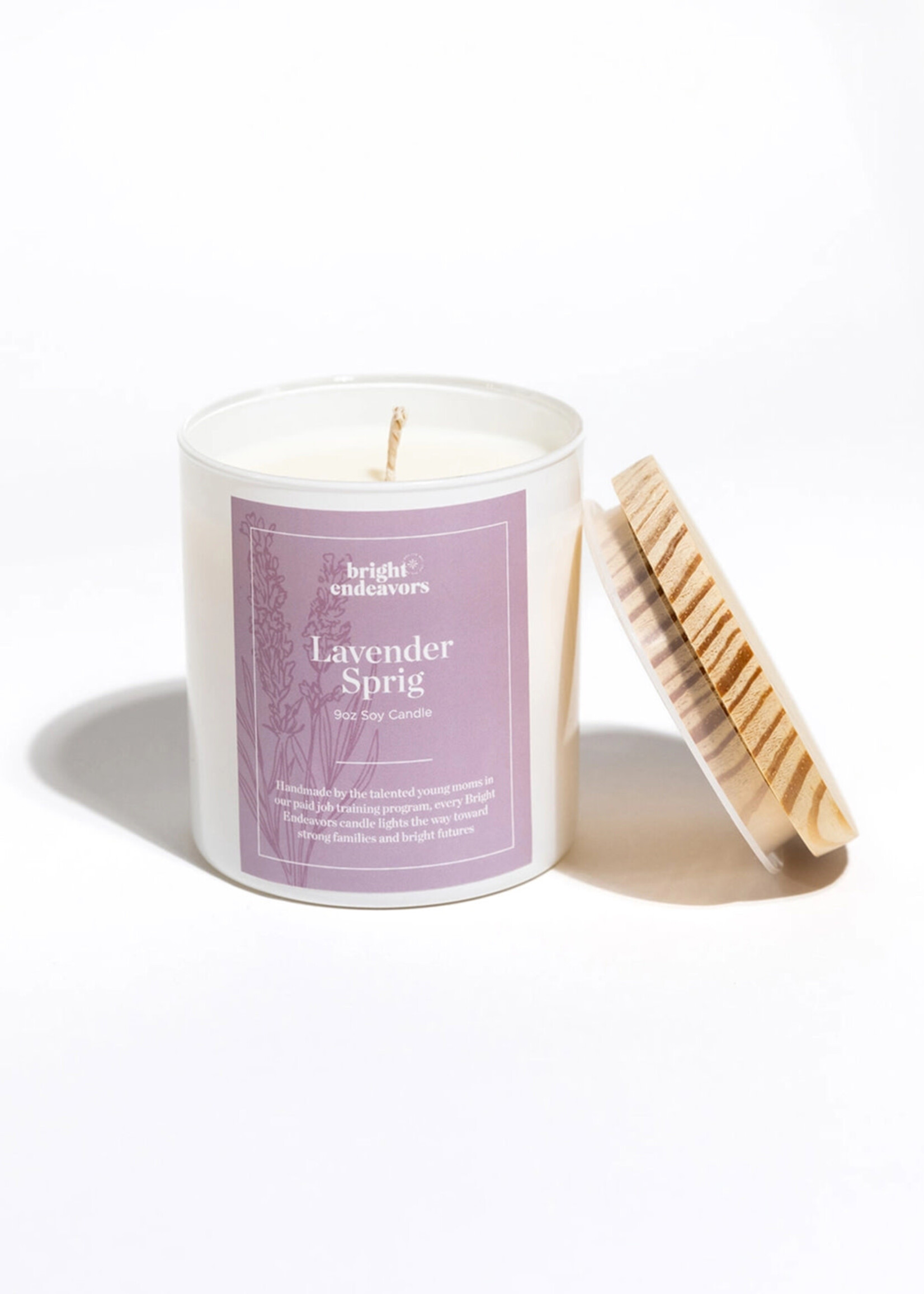 Bright Endeavors Lavender Sprig Soy Candle