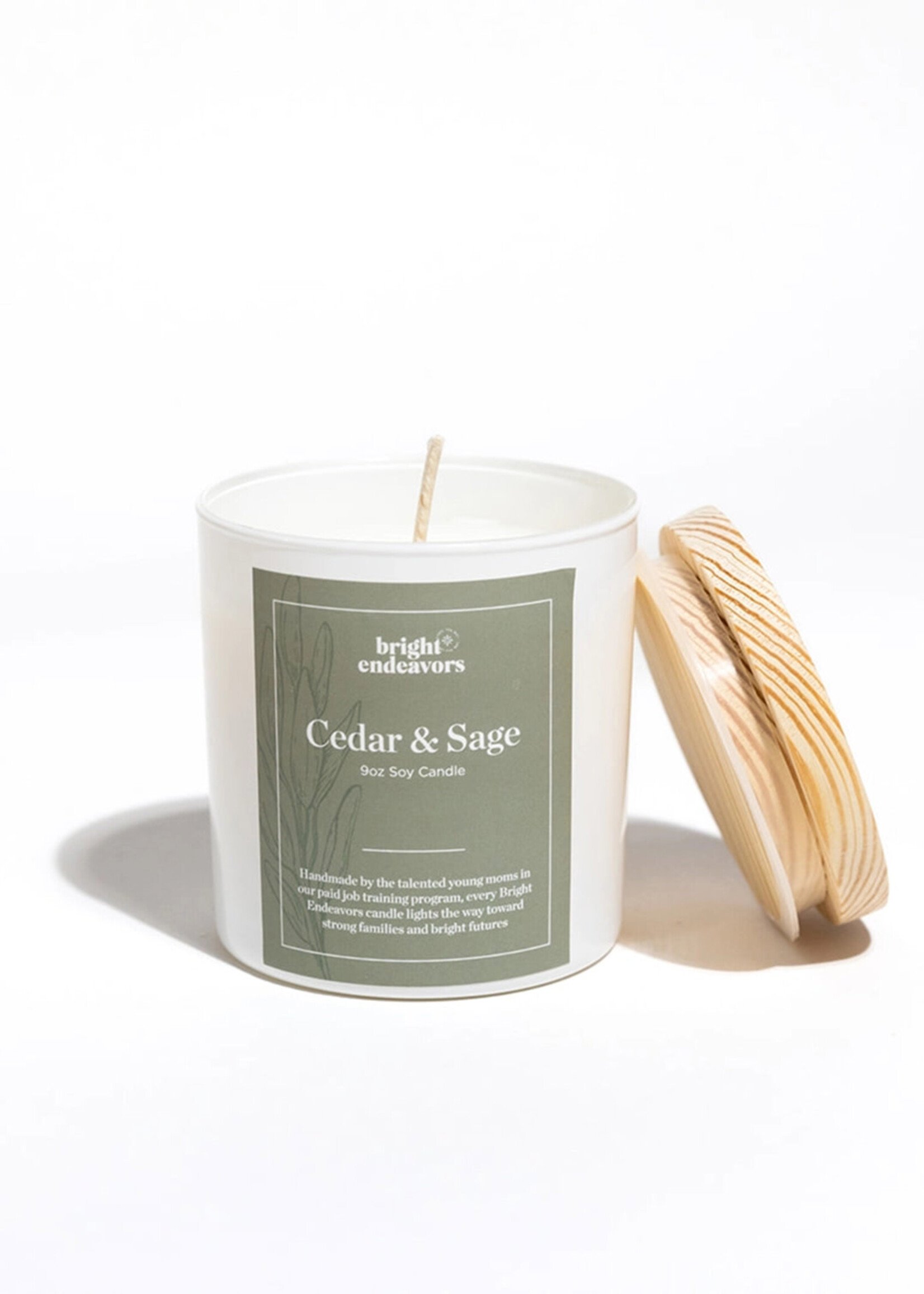 Bright Endeavors Cedar & Sage Soy Candle