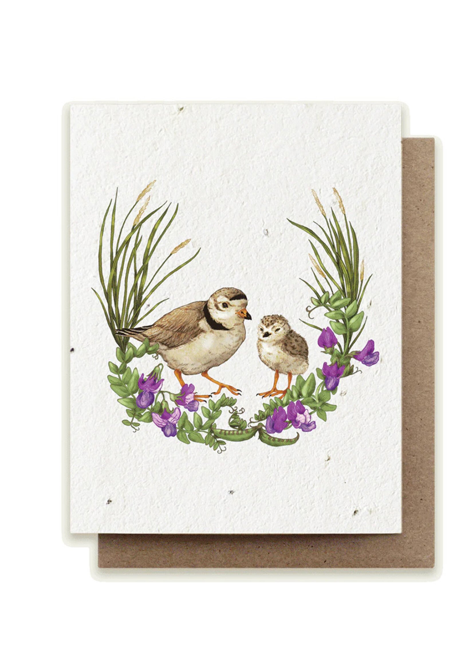 Small Victories Summer Plovers Plantable Card