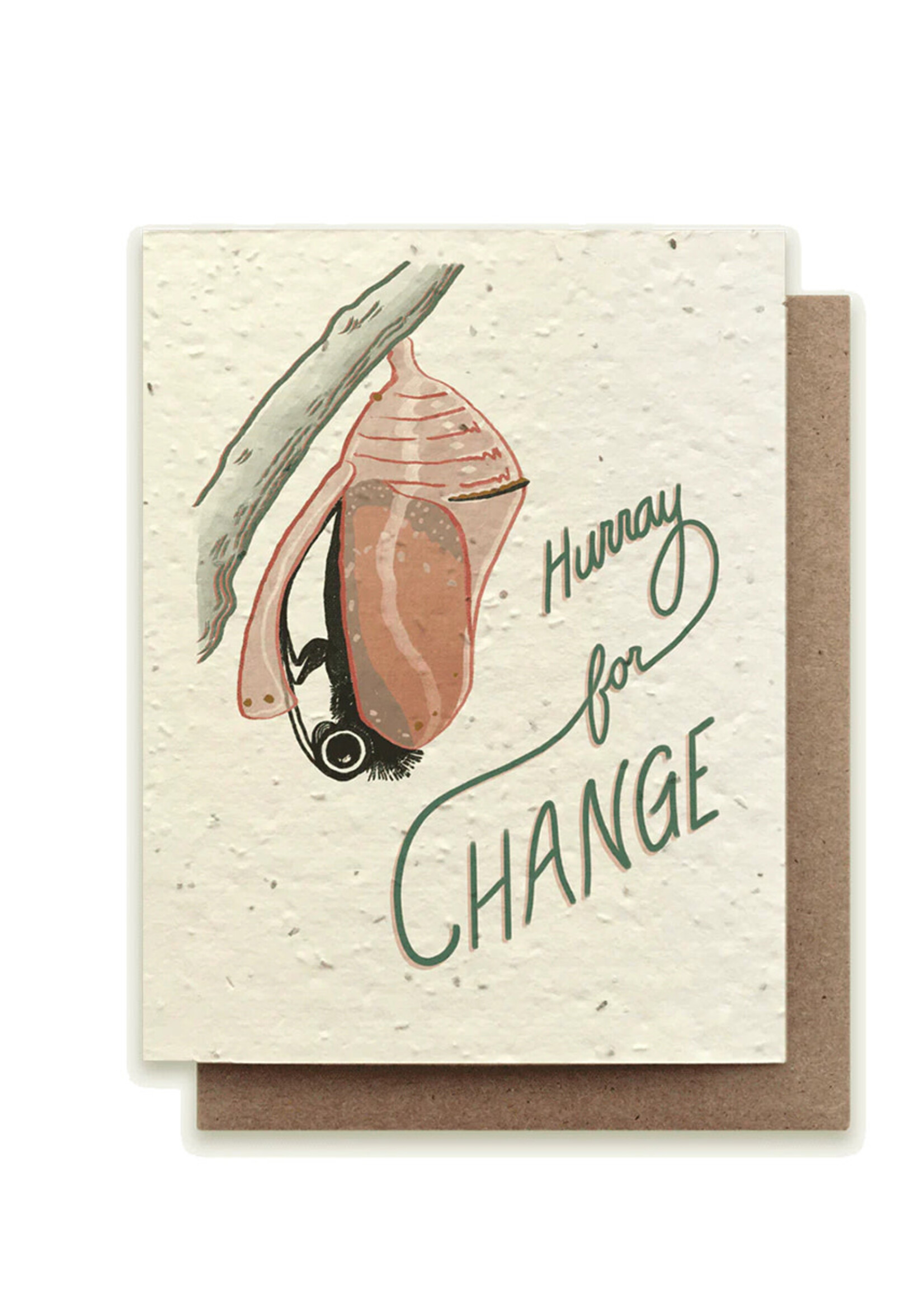 Small Victories Hurray for Change Butterfly Plantable Card