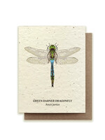 Small Victories Green Daner Dragonfly Plantable Card