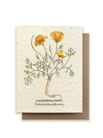 Small Victories California Poppy Plantable Card
