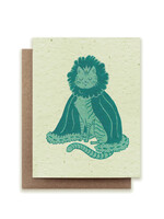 Small Victories Cat Zodiac Leo Plantable Card