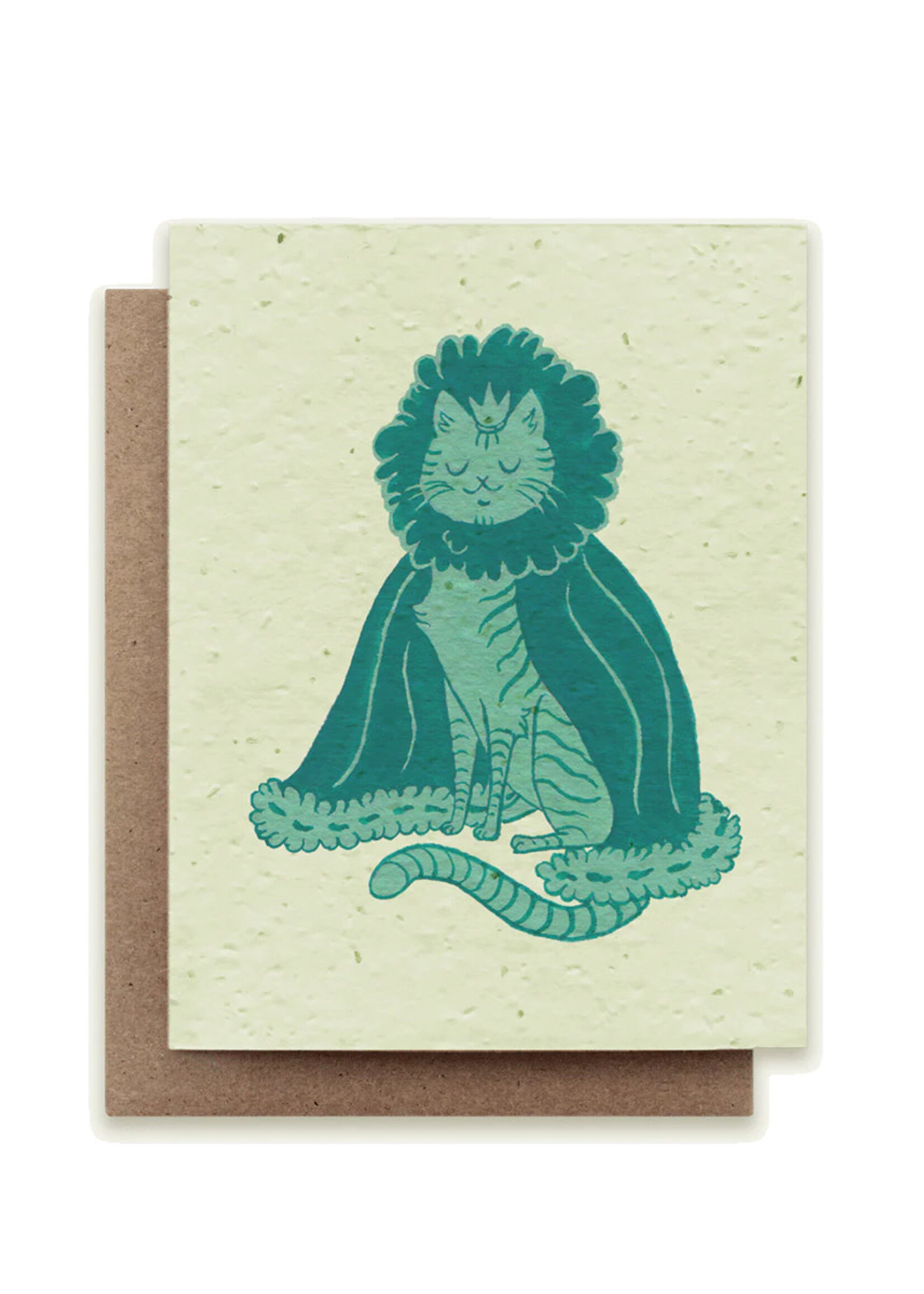 Small Victories Cat Zodiac Leo Plantable Card