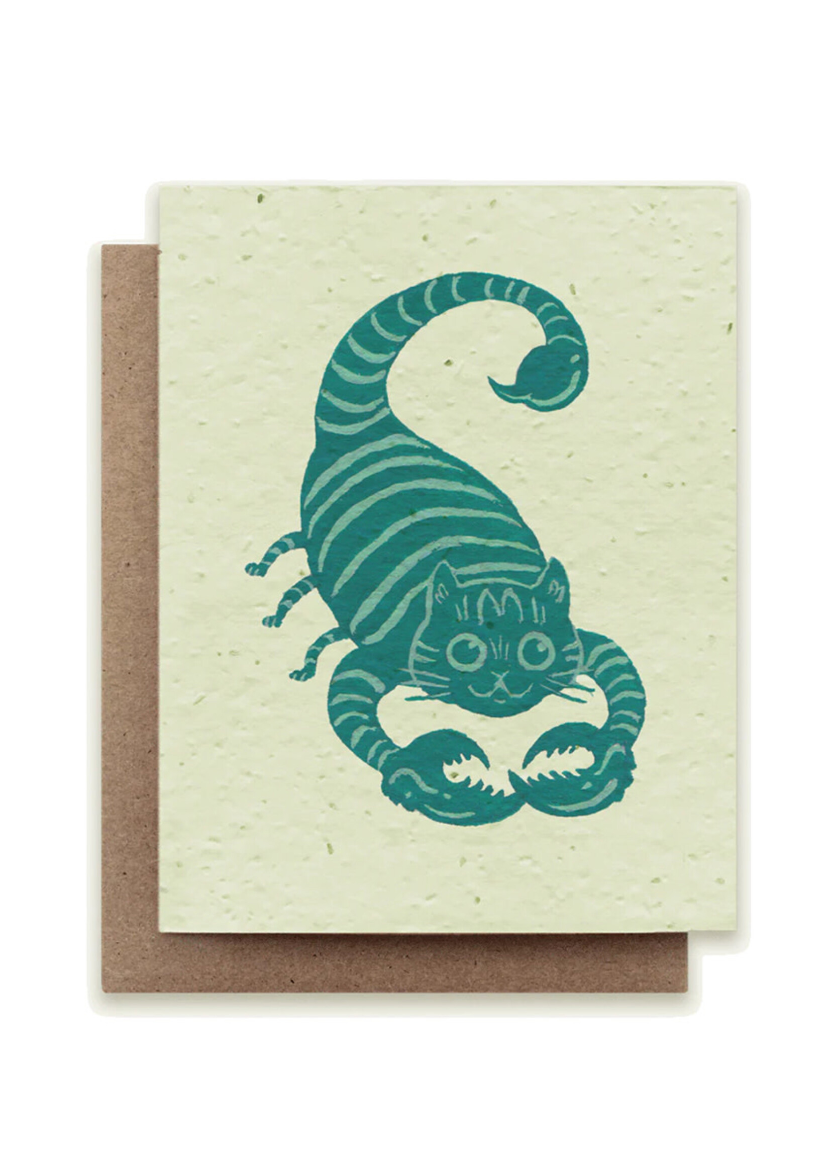 Small Victories Cat Zodiac Scorpio Plantable Card
