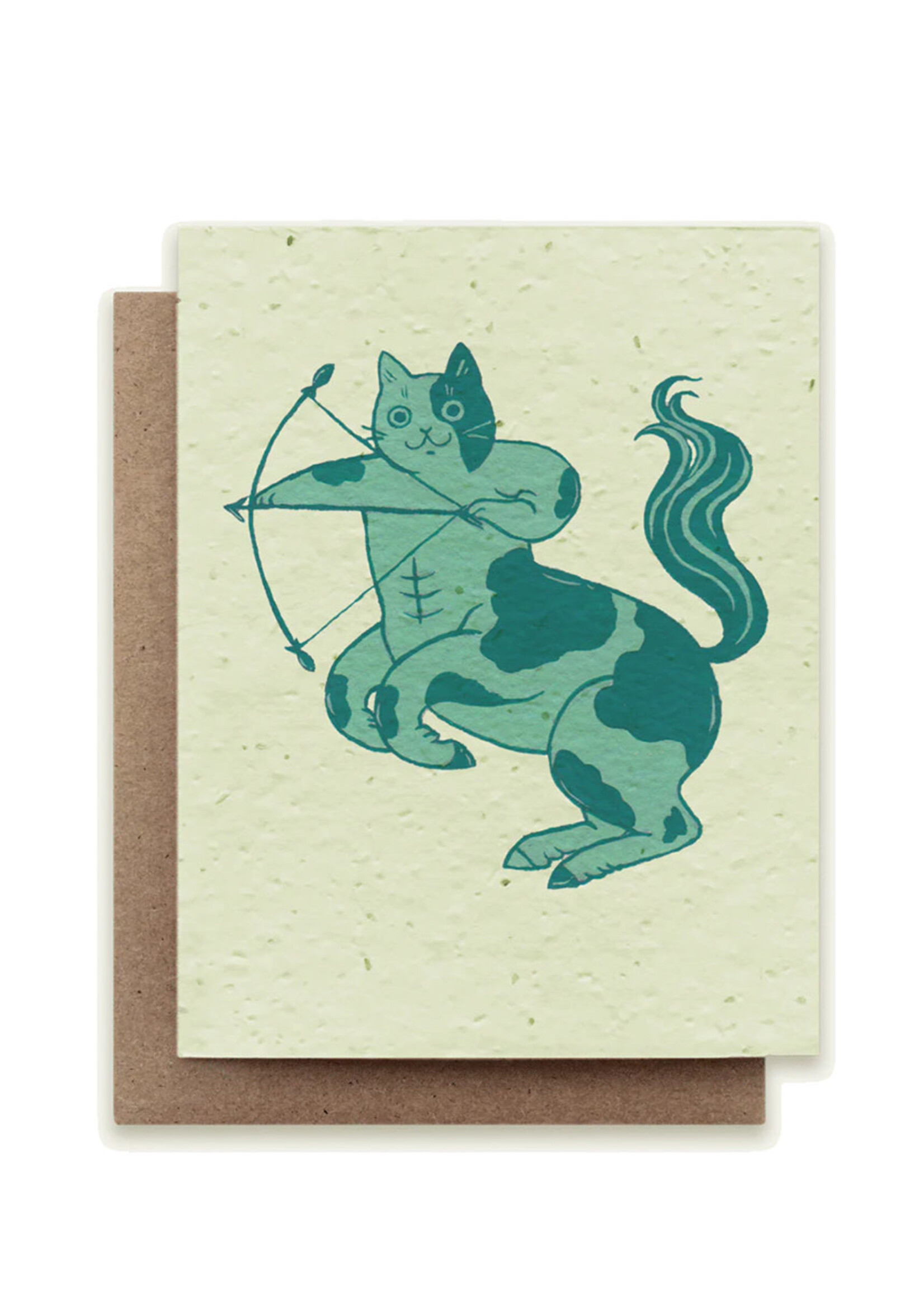 Small Victories Cat Zodiac Sagittarius Plantable Card