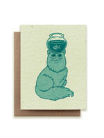 Small Victories Cat Zodiac Aquarius Plantable Card