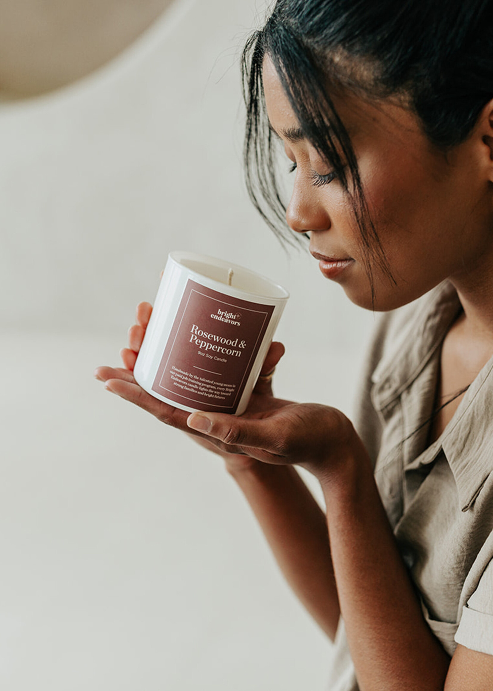 Bright Endeavors Rosewood & Peppercorn Soy Candle