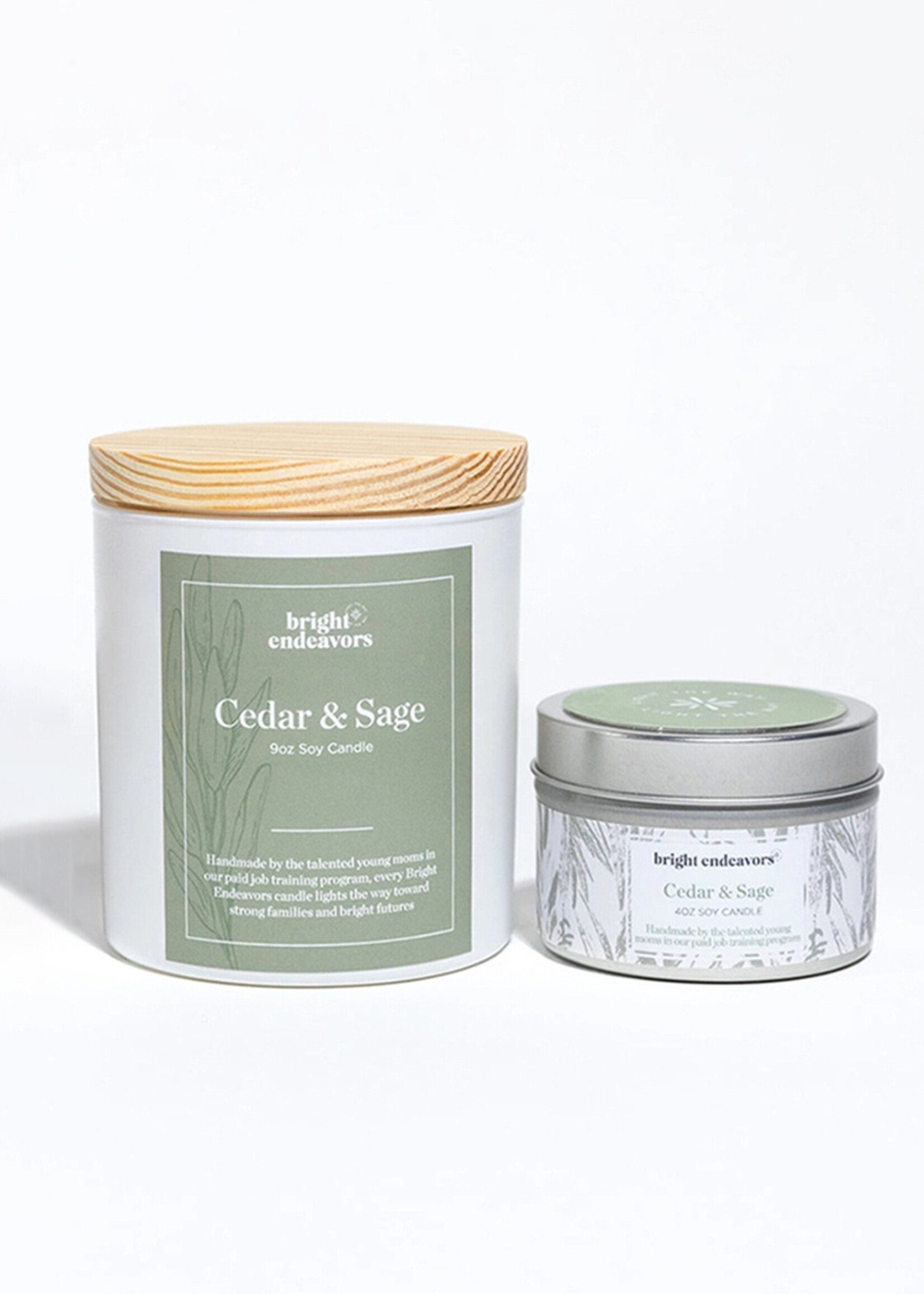Bright Endeavors Cedar & Sage Soy Candle
