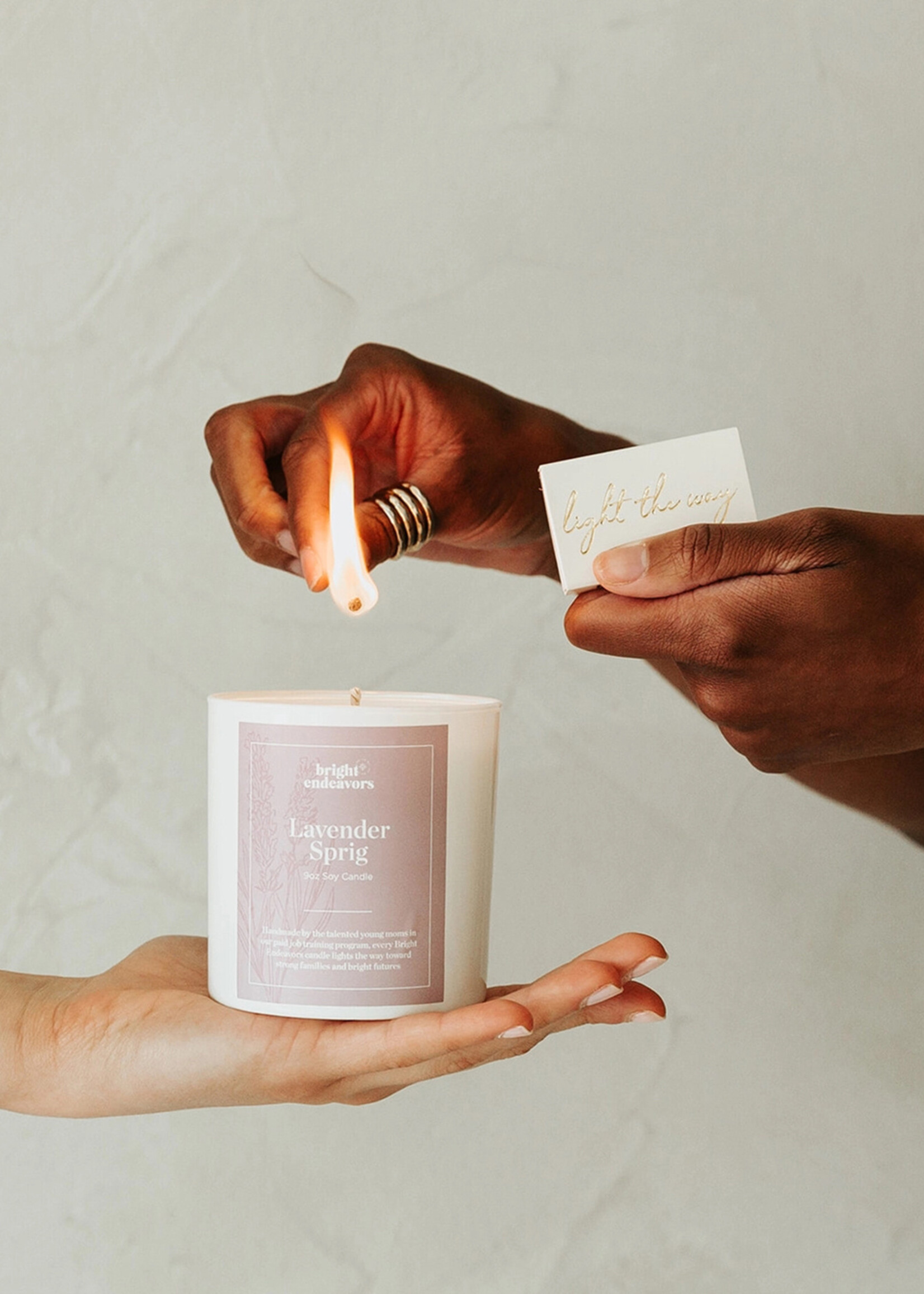 Bright Endeavors Lavender Sprig Soy Candle