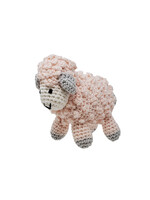 Melange Collection Crochet Toy Lamb - Pink