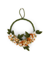 Gry and Sif Yellow Dawn Flower Felt Wreath