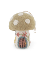 Gry and Sif Felt Spring Mushroom House Ornament