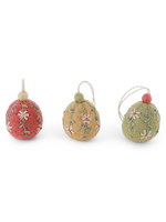 Gry and Sif Felt Easter Egg with Embroidery Ornament Set