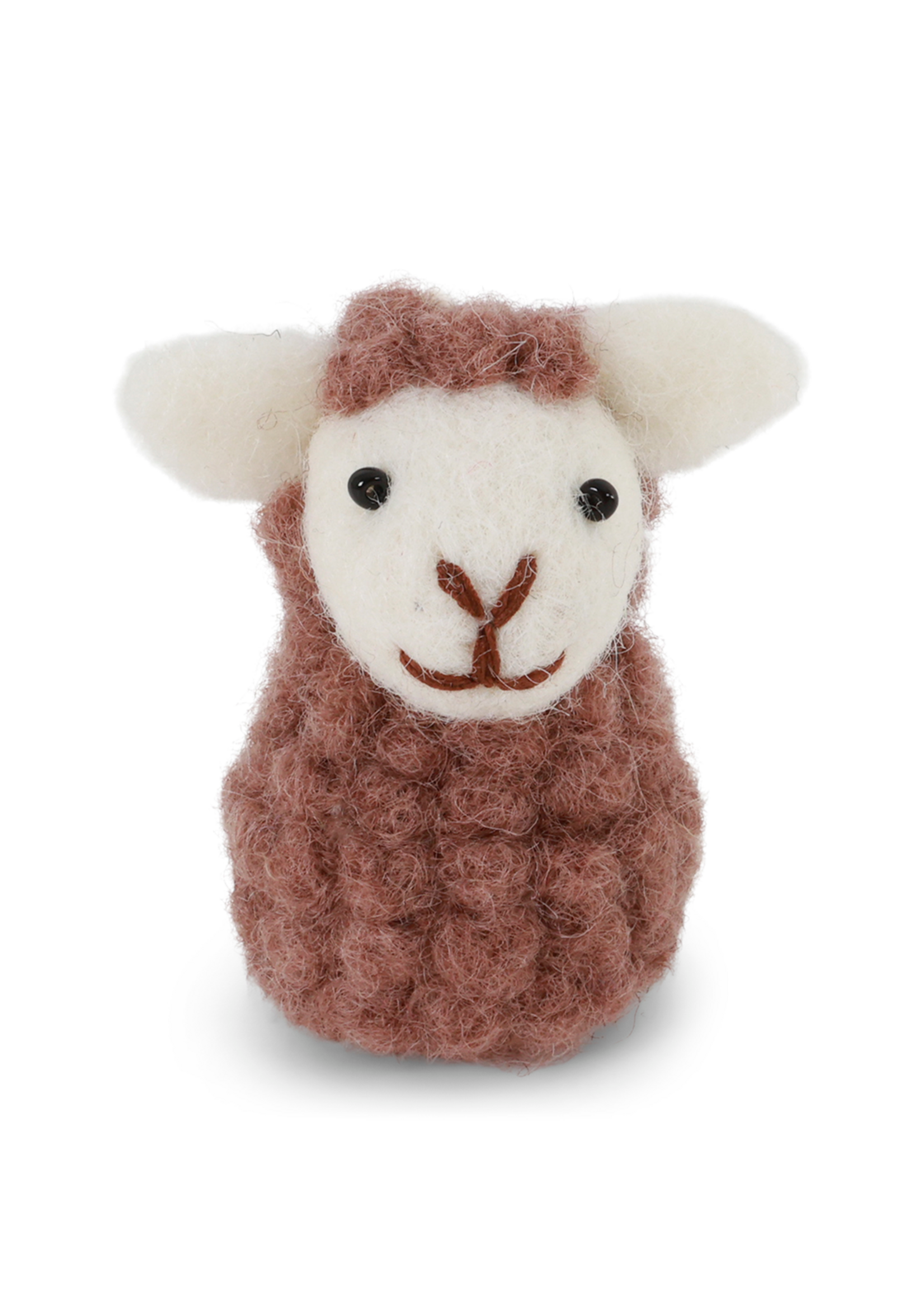 Gry and Sif Felt Sitting Sheep Ornament - Lavender