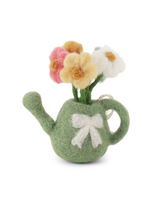 Gry and Sif Felt Watering Can Ornament - Dusty Green