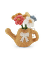 Gry and Sif Felt Watering Can Ornament - Ochre