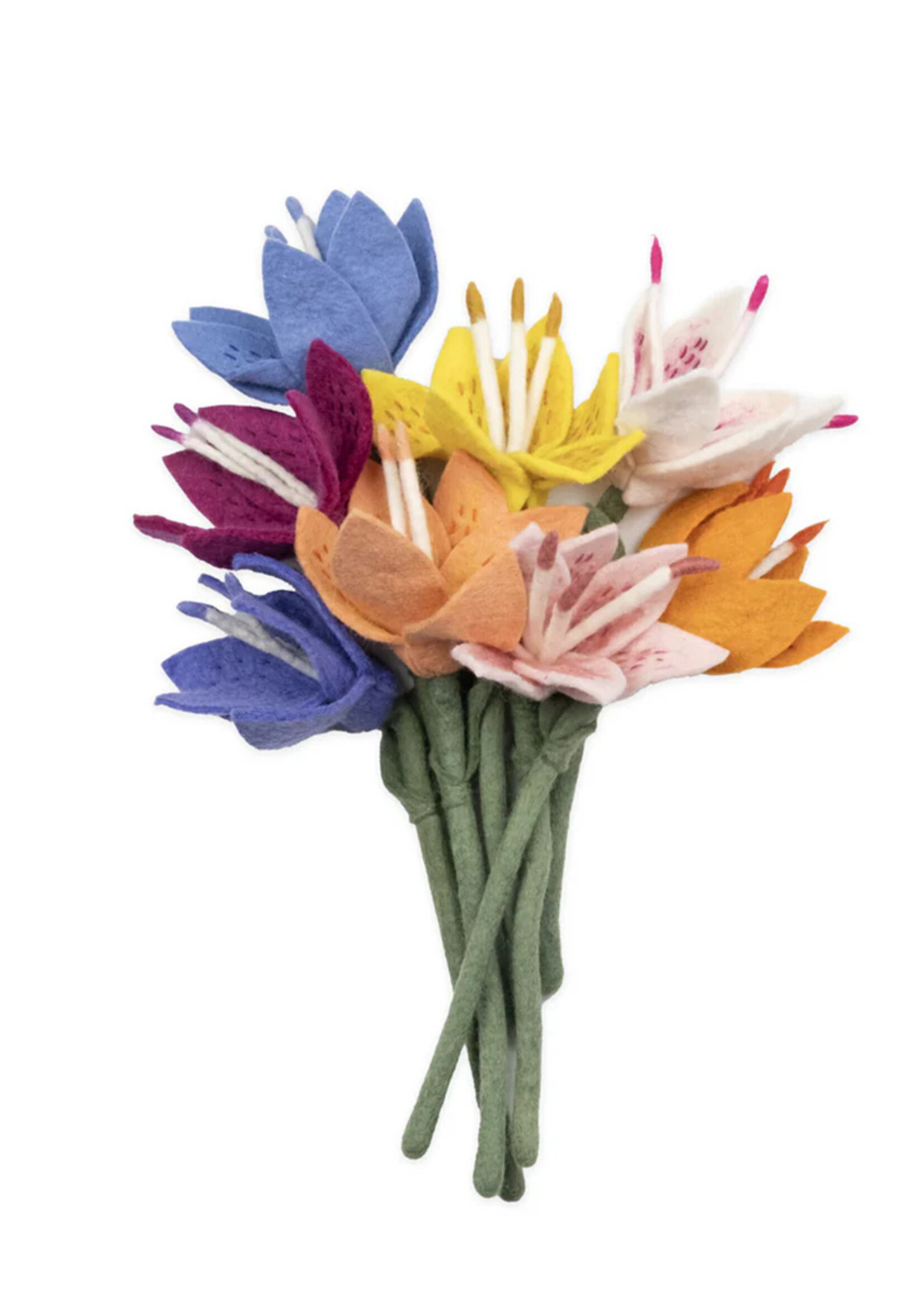 Global Goods Partners Stargazer Lily Felt Flower