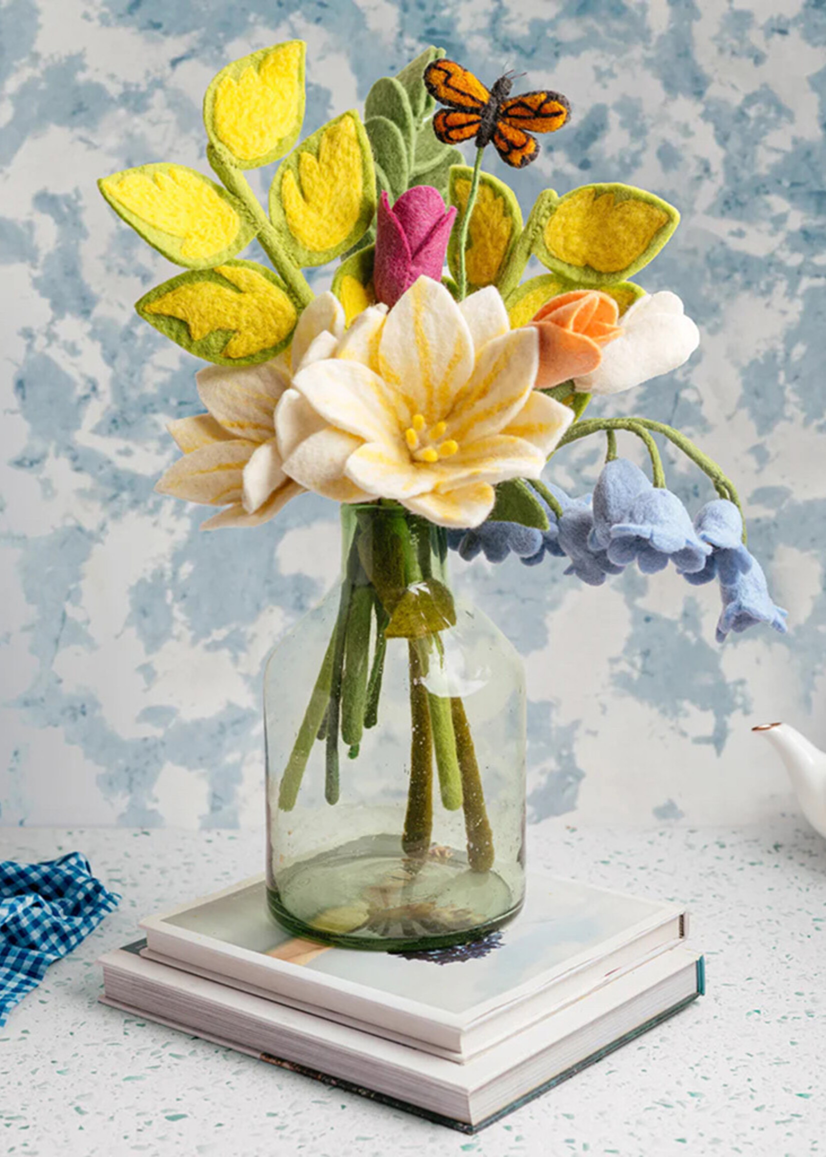 Global Goods Partners Felt Butterfly Stem