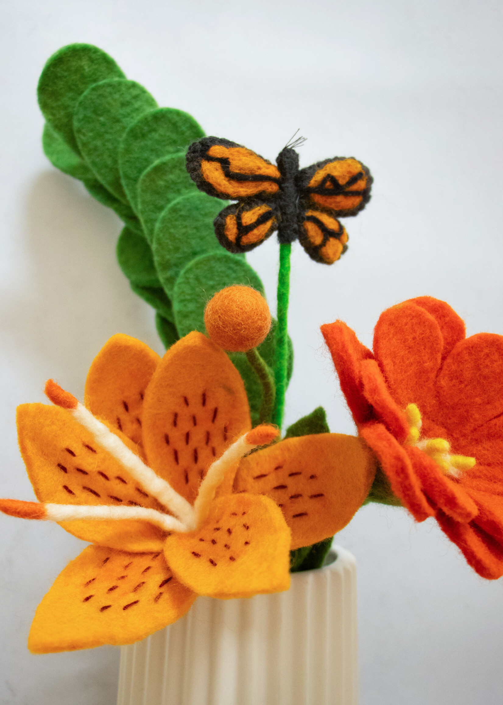 Global Goods Partners Felt Butterfly Stem