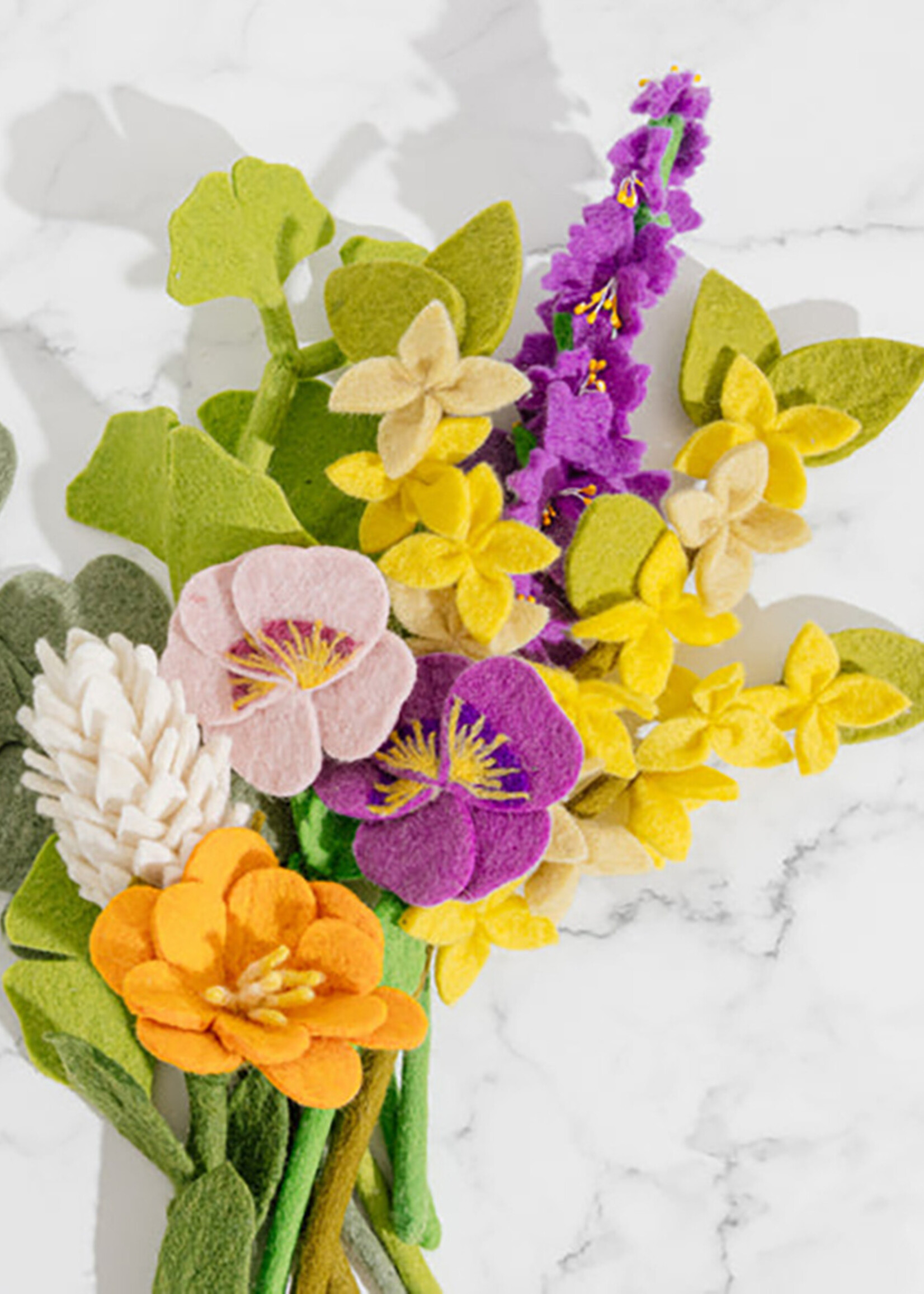 Global Goods Partners Felt Flower Forsythia