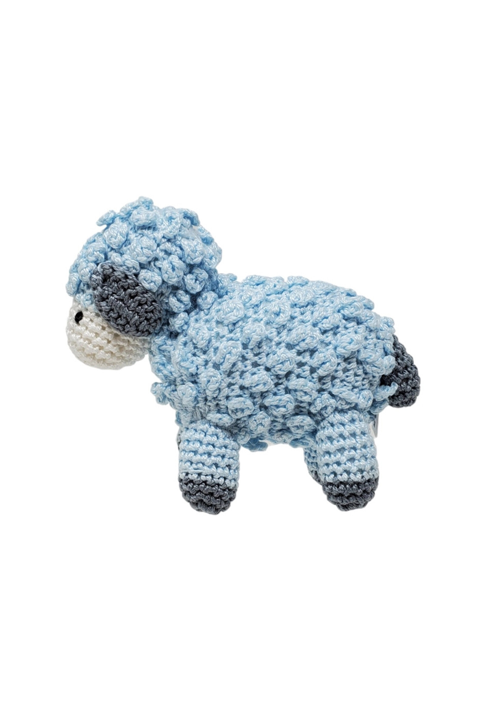 Melange Collection Crochet Toy Lamb - Blue