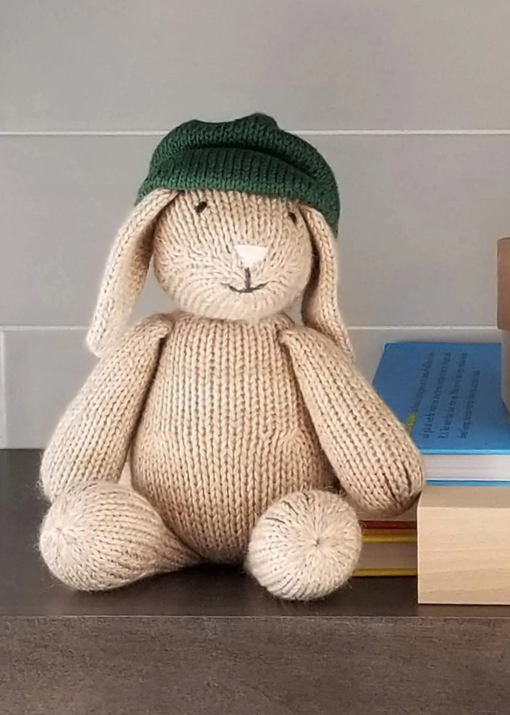 Melange Collection Knit Toy Newsboy Bunny