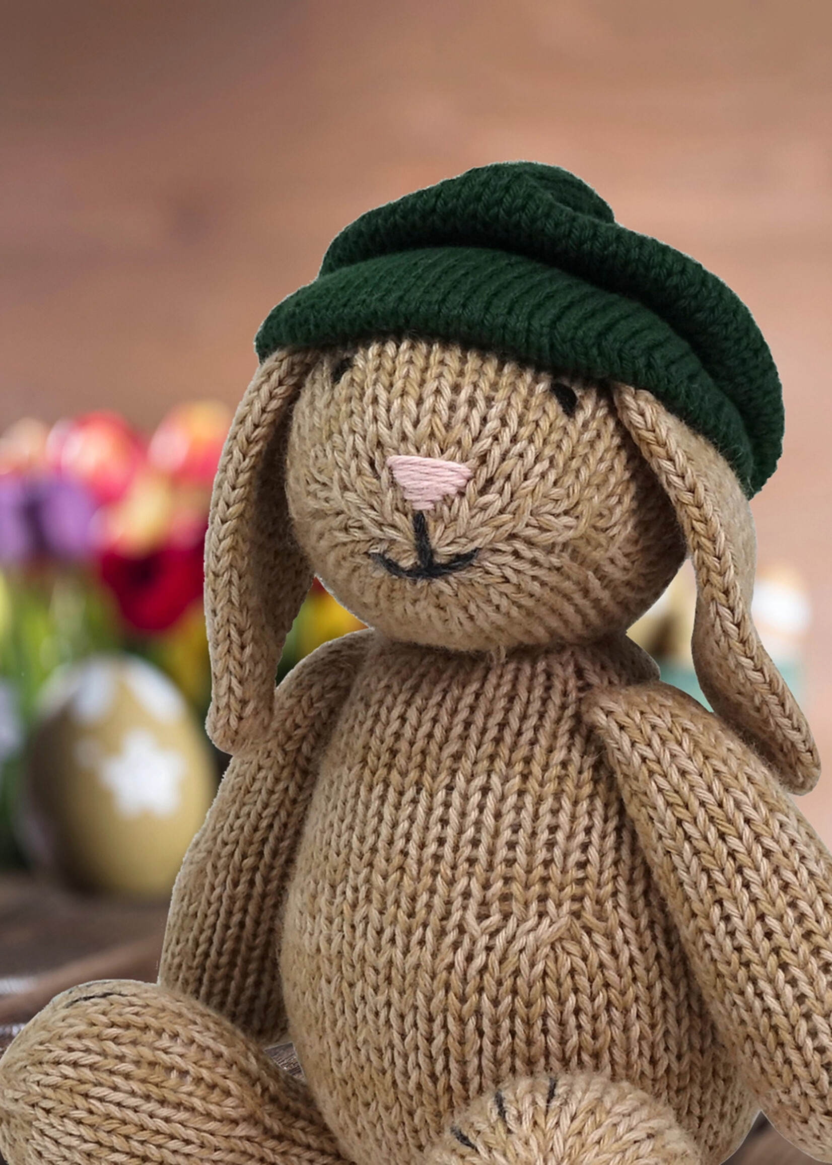 Melange Collection Knit Toy Newsboy Bunny