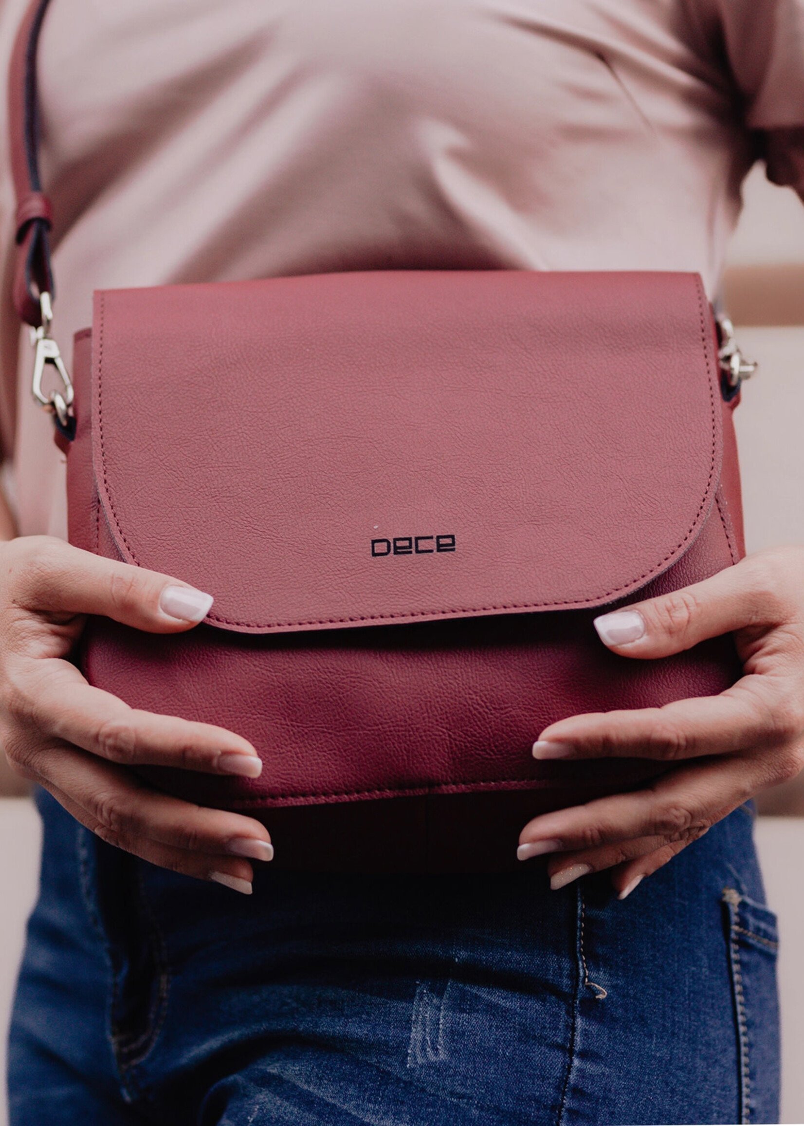 DECE Vegan Apple Leather Crossbody Bag