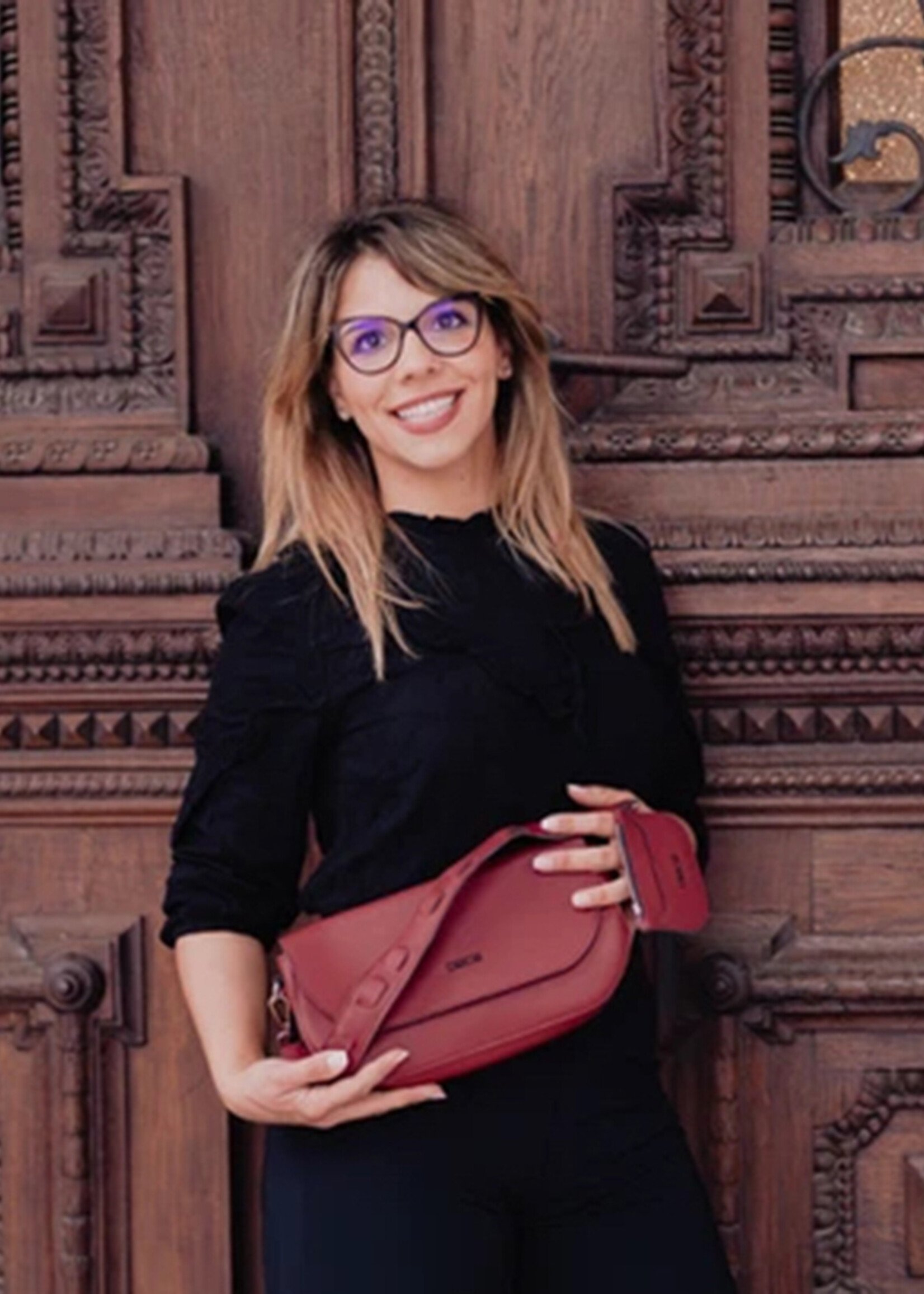 DECE Vegan Apple Leather Clutch Bag