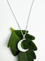 Women's Peace Collection Mother of Pearl Moon Necklace