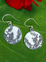 Women's Peace Collection Wise Owl Mother of Pearl Earrings