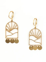 Altiplano Brass Sunrise Earrings