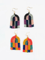 Altiplano Patchwork Arco Beaded Earrings