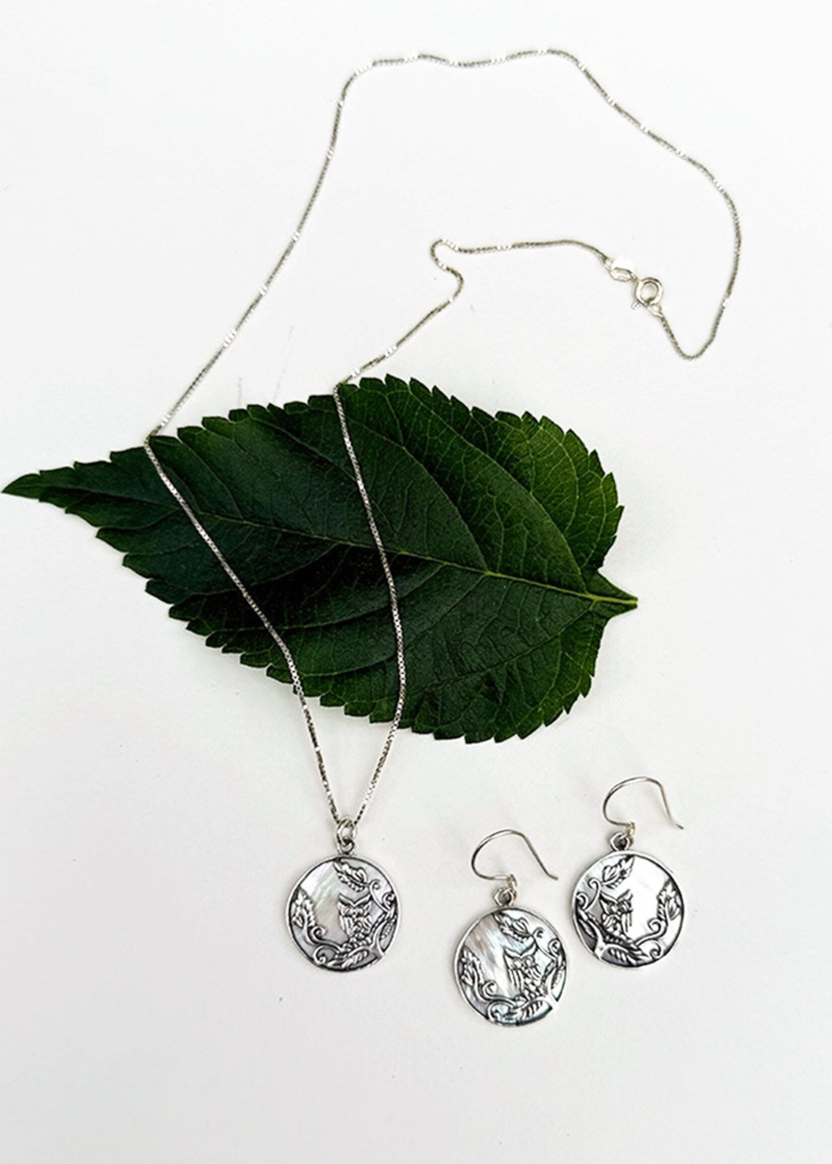 Women's Peace Collection Wise Owl Mother of Pearl Necklace