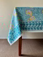 Natural Habitat Aqua Cornflower Tablecloth