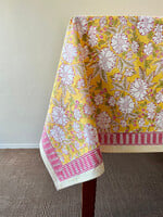 Natural Habitat Yellow Camelia Tablecloth