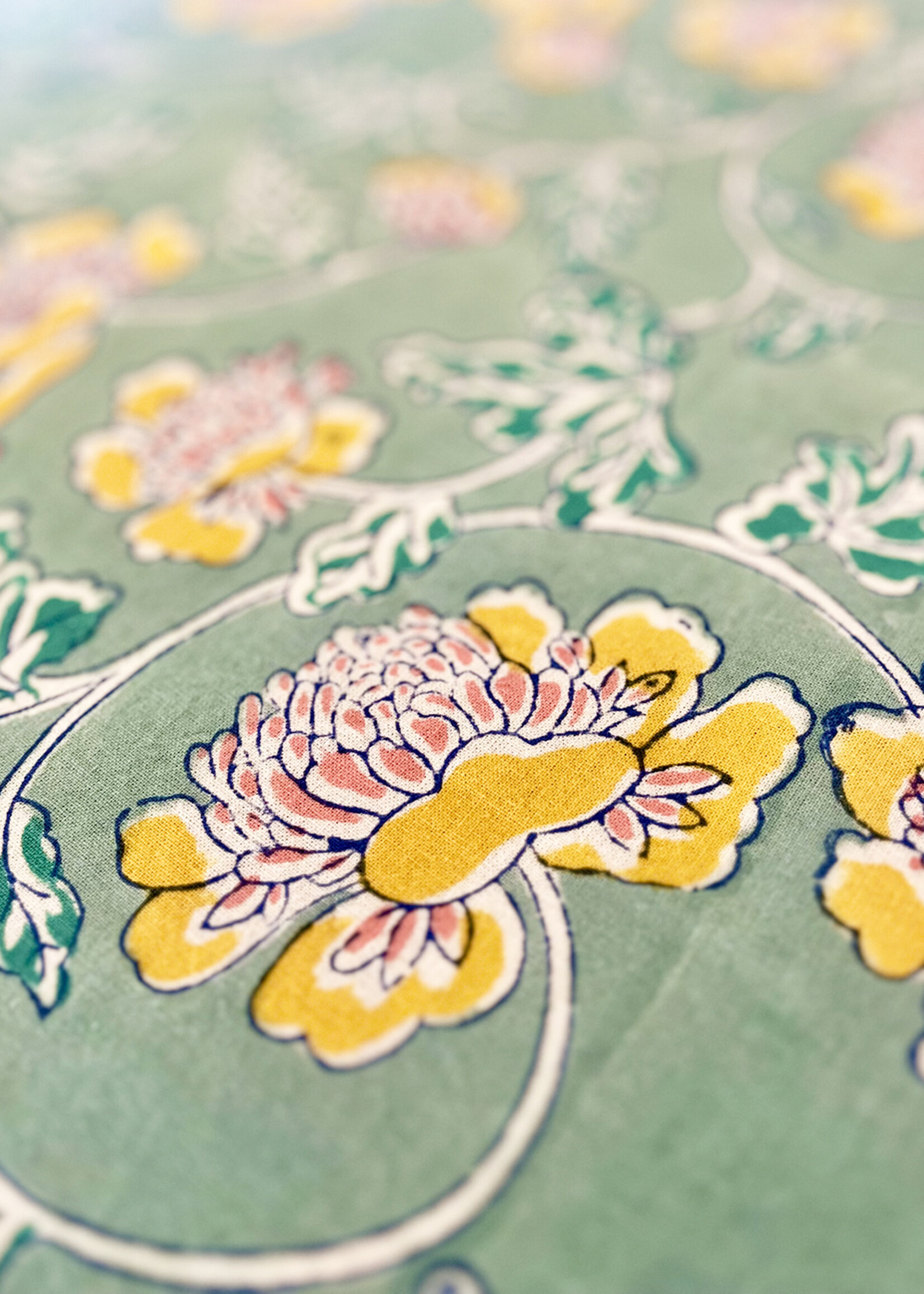 Natural Habitat Aqua Cornflower Tablecloth