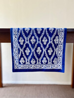 Natural Habitat Trellis Navy Blue Table Runner