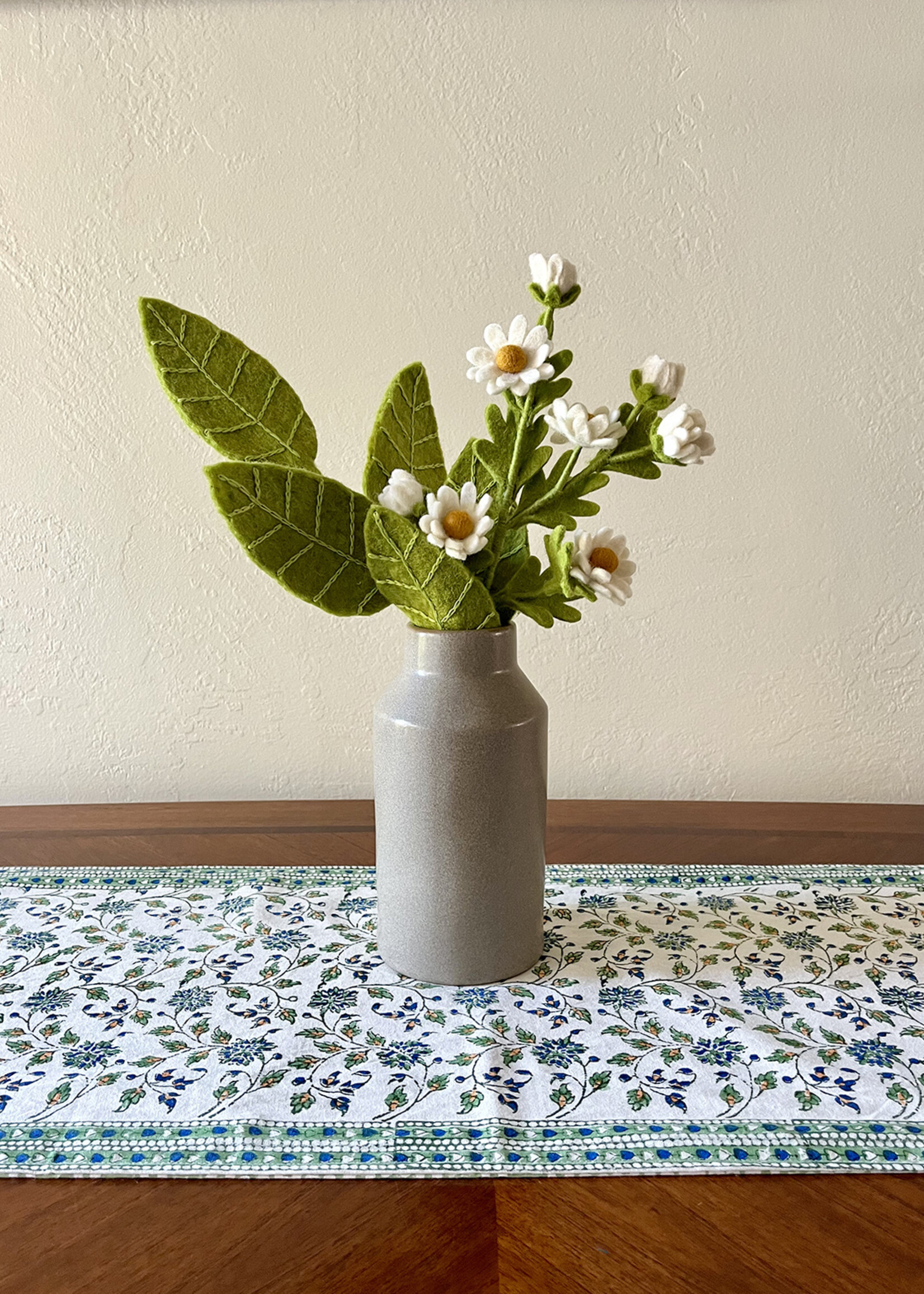 Natural Habitat 13" x 60" Country Garden Green Table Runner